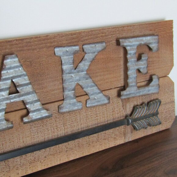 Rustic Lake Sign - Picture 3 of 4